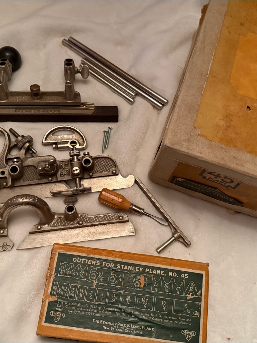 Vintage Stanley no 45  plane with cutters - Picture 2 of 3